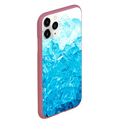 Чехол iPhone 11 Pro матовый Лёд, цвет: 3D-малиновый — фото 2
