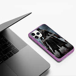 Чехол iPhone 11 Pro матовый Bloodborne, цвет: 3D-фиолетовый — фото 2