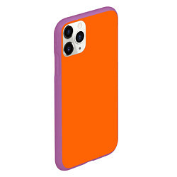 Чехол iPhone 11 Pro матовый Цвет апельсиновая корка, цвет: 3D-фиолетовый — фото 2