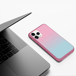 Чехол iPhone 11 Pro матовый НЕЖНОСТЬ, цвет: 3D-малиновый — фото 2