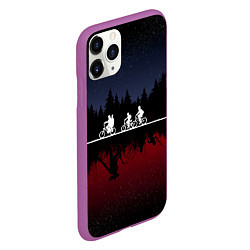 Чехол iPhone 11 Pro матовый Очень странные дела, цвет: 3D-фиолетовый — фото 2
