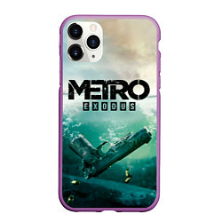 Чехол iPhone 11 Pro матовый METRO EXODUS, цвет: 3D-фиолетовый