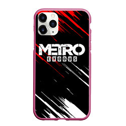 Чехол iPhone 11 Pro матовый METRO EXODUS, цвет: 3D-малиновый