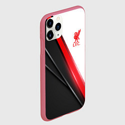 Чехол iPhone 11 Pro матовый Liverpool F C, цвет: 3D-малиновый — фото 2