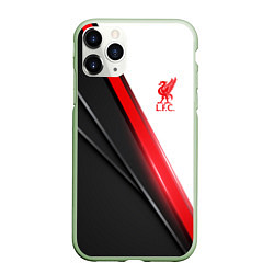 Чехол iPhone 11 Pro матовый Liverpool F C, цвет: 3D-салатовый