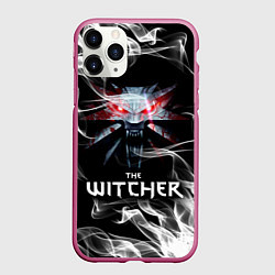 Чехол iPhone 11 Pro матовый ВЕДЬМАК, цвет: 3D-малиновый