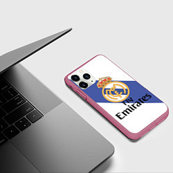 Чехол iPhone 11 Pro матовый Реал, цвет: 3D-малиновый — фото 2