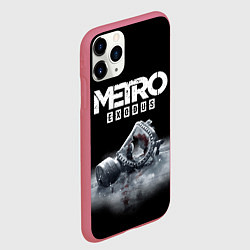 Чехол iPhone 11 Pro матовый METRO EXODUS, цвет: 3D-малиновый — фото 2