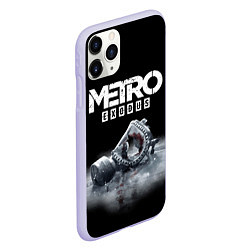 Чехол iPhone 11 Pro матовый METRO EXODUS, цвет: 3D-светло-сиреневый — фото 2