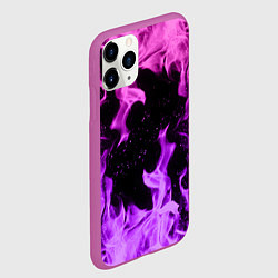 Чехол iPhone 11 Pro матовый ЦВЕТНОЙ ОГОНЬ, цвет: 3D-фиолетовый — фото 2