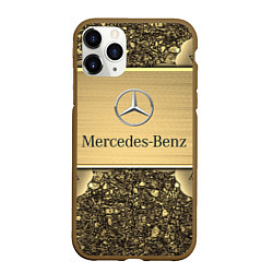 Чехол iPhone 11 Pro матовый MERCEDES GOLD