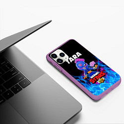 Чехол iPhone 11 Pro матовый BRAWL STARS TARA, цвет: 3D-фиолетовый — фото 2