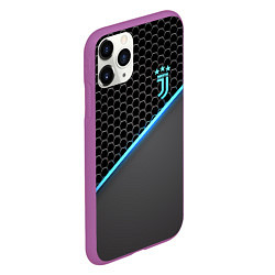 Чехол iPhone 11 Pro матовый Juventus F C, цвет: 3D-фиолетовый — фото 2