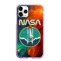 Чехол iPhone 11 Pro матовый NASA, цвет: 3D-розовый