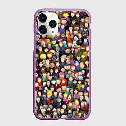 Чехол iPhone 11 Pro матовый Персонажи South Park, цвет: 3D-фиолетовый