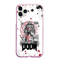 Чехол iPhone 11 Pro матовый Doom, цвет: 3D-розовый