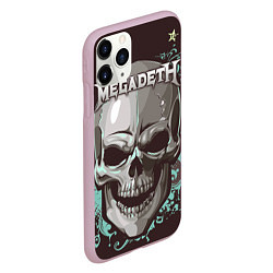 Чехол iPhone 11 Pro матовый Megadeth, цвет: 3D-розовый — фото 2