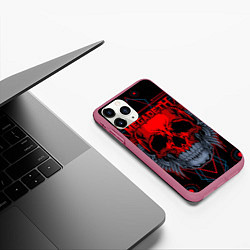 Чехол iPhone 11 Pro матовый Megadeth, цвет: 3D-малиновый — фото 2