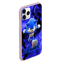 Чехол iPhone 11 Pro матовый SONIC, цвет: 3D-розовый — фото 2