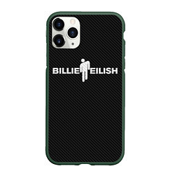 Чехол iPhone 11 Pro матовый BILLIE EILISH CARBON, цвет: 3D-темно-зеленый
