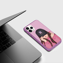 Чехол iPhone 11 Pro матовый BTS, цвет: 3D-фиолетовый — фото 2