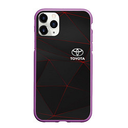 Чехол iPhone 11 Pro матовый TOYOTA, цвет: 3D-фиолетовый