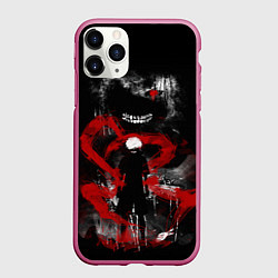 Чехол iPhone 11 Pro матовый TOKYO GHOUL, цвет: 3D-малиновый