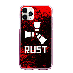 Чехол iPhone 11 Pro матовый RUST, цвет: 3D-розовый