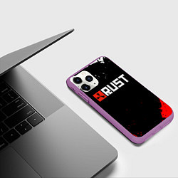 Чехол iPhone 11 Pro матовый RUST, цвет: 3D-фиолетовый — фото 2