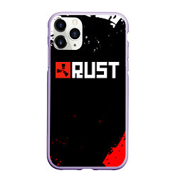 Чехол iPhone 11 Pro матовый RUST, цвет: 3D-светло-сиреневый