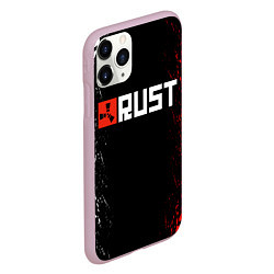 Чехол iPhone 11 Pro матовый RUST, цвет: 3D-розовый — фото 2