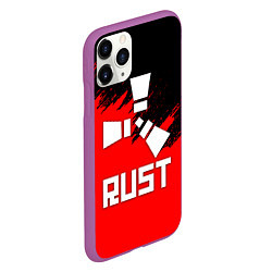 Чехол iPhone 11 Pro матовый RUST, цвет: 3D-фиолетовый — фото 2