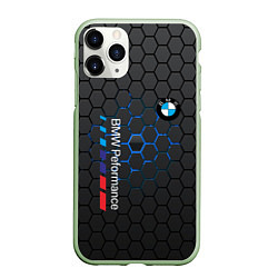 Чехол iPhone 11 Pro матовый BMW, цвет: 3D-салатовый