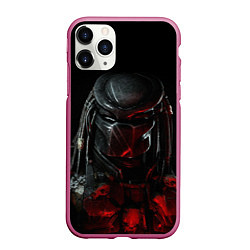 Чехол iPhone 11 Pro матовый PREDATOR, цвет: 3D-малиновый