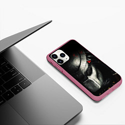 Чехол iPhone 11 Pro матовый PREDATOR, цвет: 3D-малиновый — фото 2