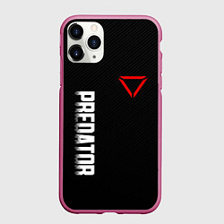 Чехол iPhone 11 Pro матовый PREDATOR, цвет: 3D-малиновый