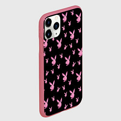 Чехол iPhone 11 Pro матовый Playboy, цвет: 3D-малиновый — фото 2