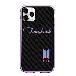 Чехол iPhone 11 Pro матовый BTS Jungkook, цвет: 3D-сиреневый