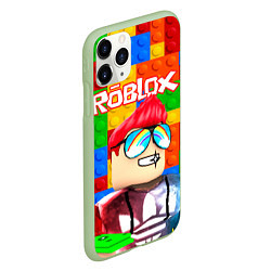 Чехол iPhone 11 Pro матовый ROBLOX 3, цвет: 3D-салатовый — фото 2