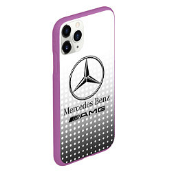 Чехол iPhone 11 Pro матовый Mercedes-Benz, цвет: 3D-фиолетовый — фото 2