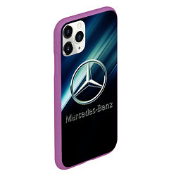 Чехол iPhone 11 Pro матовый Mercedes, цвет: 3D-фиолетовый — фото 2