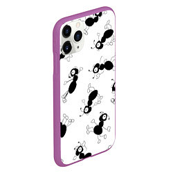 Чехол iPhone 11 Pro матовый Муравьи, цвет: 3D-фиолетовый — фото 2