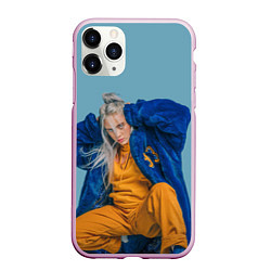 Чехол iPhone 11 Pro матовый Billie Eilish, цвет: 3D-розовый