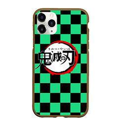 Чехол iPhone 11 Pro матовый KIMETSU NO YAIBA, цвет: 3D-коричневый