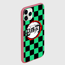 Чехол iPhone 11 Pro матовый KIMETSU NO YAIBA, цвет: 3D-малиновый — фото 2