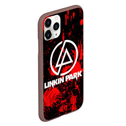 Чехол iPhone 11 Pro матовый Linkin Park, цвет: 3D-коричневый — фото 2