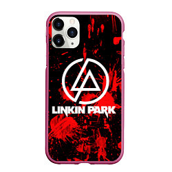 Чехол iPhone 11 Pro матовый Linkin Park, цвет: 3D-малиновый