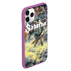 Чехол iPhone 11 Pro матовый Sabaton, цвет: 3D-фиолетовый — фото 2