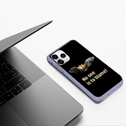 Чехол iPhone 11 Pro матовый Никто не виноват!, цвет: 3D-светло-сиреневый — фото 2