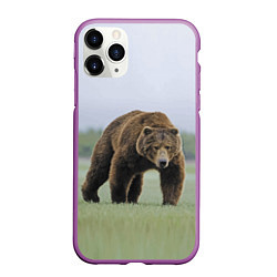 Чехол iPhone 11 Pro матовый Россия, цвет: 3D-фиолетовый
